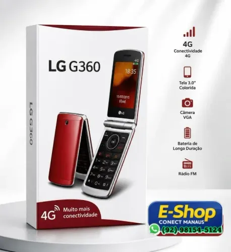 Celular Lg Flip G360 4G Dual Chip De Botão Abre e Fecha - Entrega Grátis
