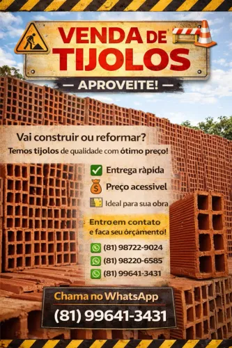 Tijolos 08 furos 9x19x19