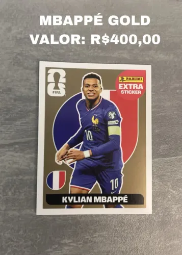 Figurinha Copa do Mundo 2026 Extra Sticker MBAPPÉ GOLD