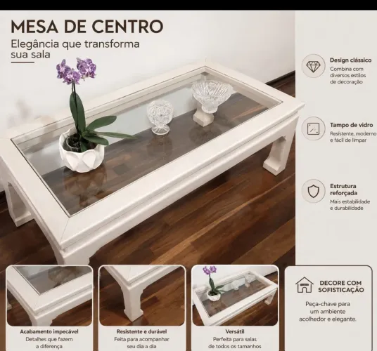 Mesa de Centro para Sala Star ou TV