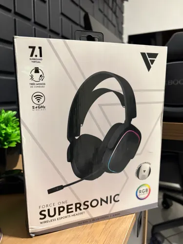 Headset sem fio Force One 7.1 (LACRADO)