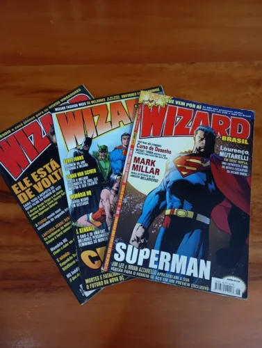 Wizard Brasil - Lote com 3 revistas