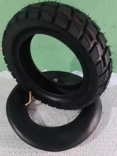 Pneu inflável 10x2.5 e câmara de ara 10x2.5 para patinete elétrico