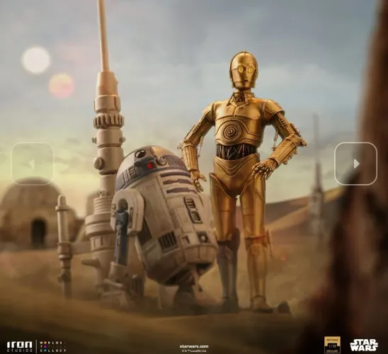 C-3PO and R2-D2 Deluxe Iron Studios Star Wars