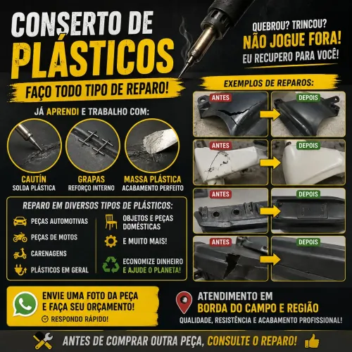 Reformas de plásticos carenagem e maís