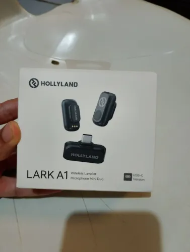 Microfone de Lapela Hollyland Lark A1 Mini Duo USB-C - Praticamente Novo