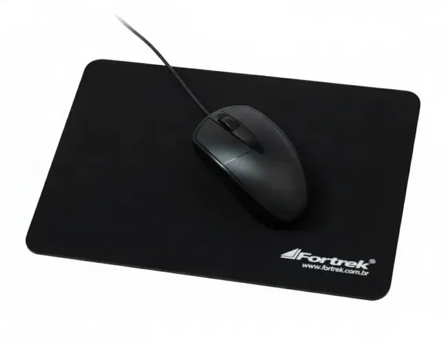 Kit Mouse + Mousepad Preto *ENTREGA GRÁTIS*