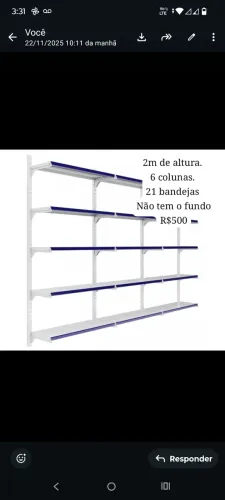 Prateleira de ferro