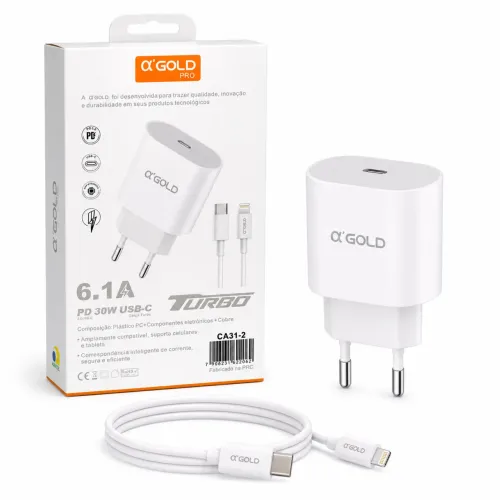 Kit Carregador Turbo 30W