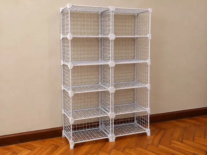 Estante Aramada Branca 10 nichos