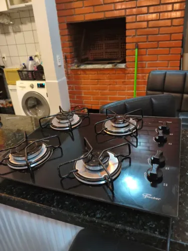 COOKTOP FISHER 4 BOCAS - ACENDEDOR ELÉTRICO DE UMA BOCA COM DEFEITO NOS INGLESES