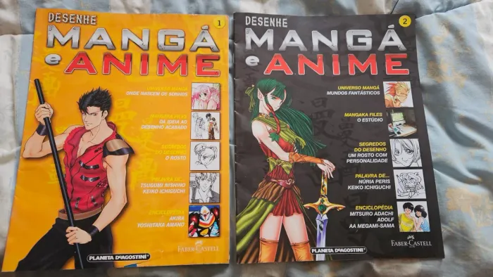 Revistas Desenhe Mangá e Anime 1 e 2
