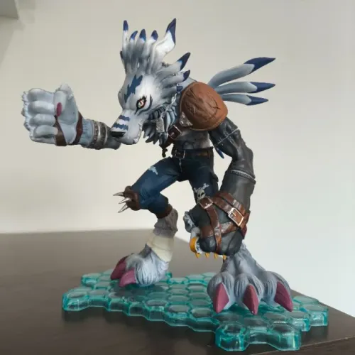 Loja Mundo - WereGarurumon Digimon 17cm Action Figure bem embalado boneco anime jogo figur