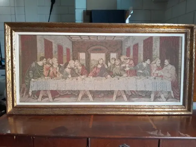 Quadro Santa Ceia - Gobelin 
