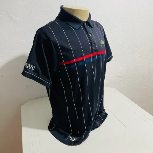 Polo da Lacoste rd azul marinho relíquia