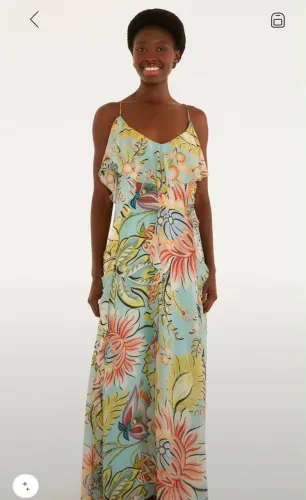 Vestido Longo Estampado Floral Farm