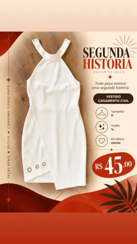 Vestido casamento civil