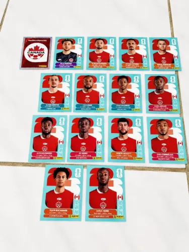 Figurinhas seleção Canadá