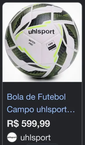 Bola de Futebol Campo uhlsport Match Pro Estaduais 2026 - nova e oficial
