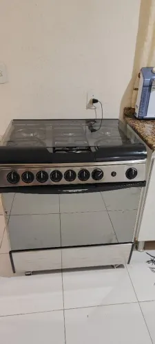 FOGAO 6 BOCAS BRASTEMP MAISON