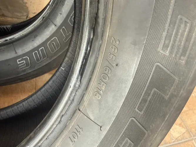 Pneus SW4 bridgestone 265 /60R18