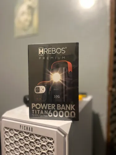 POWERBANK HREBOS 60000MAH 100W NOVO!!!