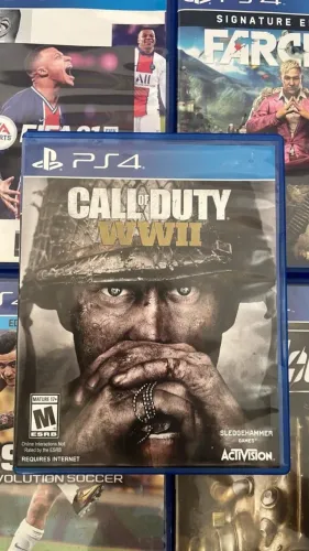Jogo Call of Duty WWII PS4 Mídia Física Original Completo