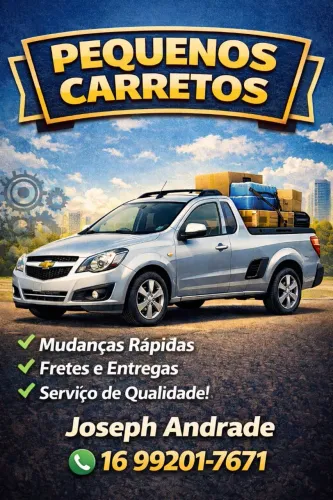 Pequenos carretos ( utilitário aberto)