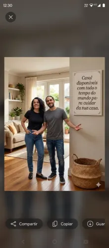 Casal para cuidar da sua casa