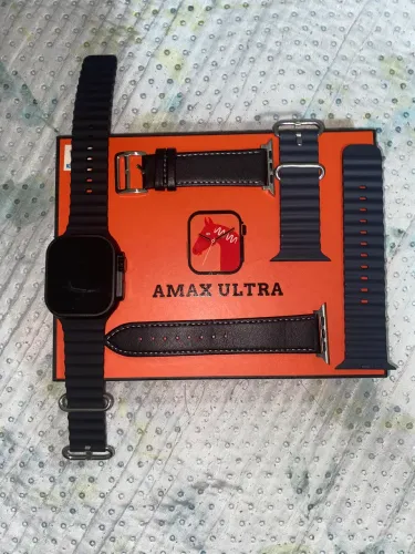 Smartwatch Amax Ultra - Pouco uso + 3 pulseiras - completo