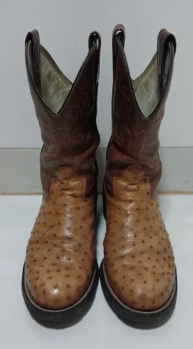 BOTA GOYAZES COURO DE AVESTRUZ N° 40