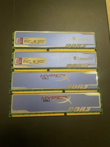 Memoria RAM DDR3 8gb (2x4gb) Kingston Hyper-X Blue 1333Mhz