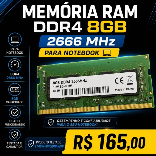 Memória ddr4 8gb