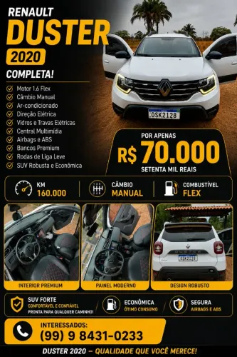 Renault Duster Zen 1.6 16V Flex MEC 2020