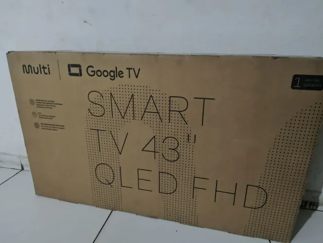 Tv Multilaser43 polegadas smart borda infinita lacrada na garantia de fábrica ainda nf