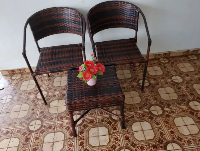 Jogo de poltronas de área externa 