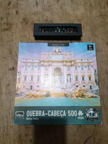 Kit quebra cabeça + dominó