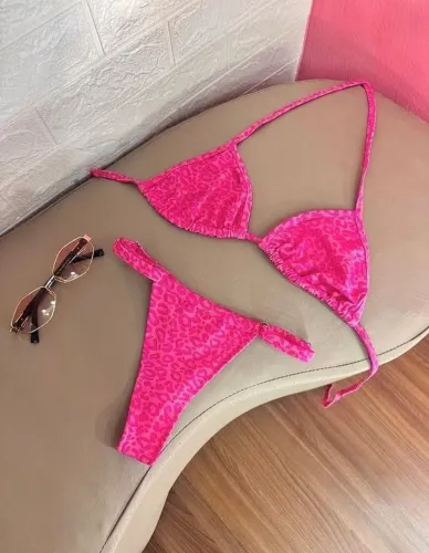 Biquini onça pink