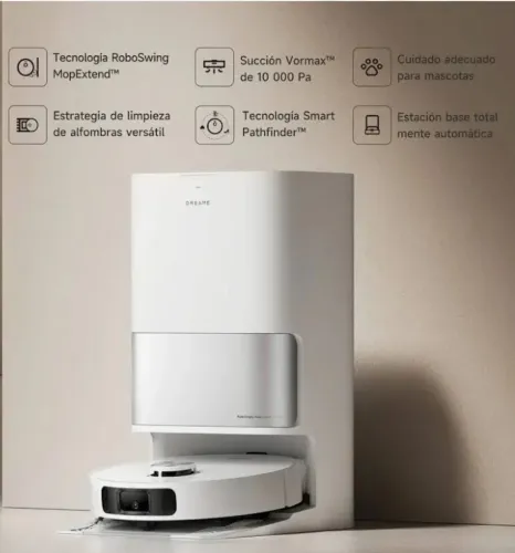 Robô Aspirador e Mop Dreame L10s Ultra Gen 2 Sucção 10.000Pa Base Automática Branco - 110V