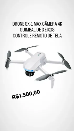 Drone SX -1 4K guimbal de 3 eixos