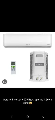 Ar Condicionado Inverter Agratto 9.000 Btus