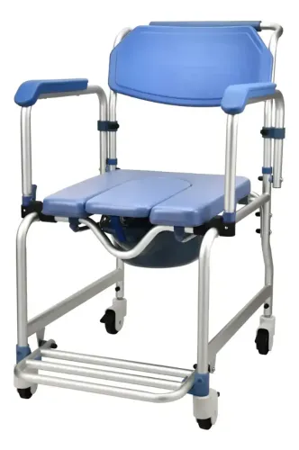 CADEIRA DE RODAS HIGIÊNICA BANHO ALUMINIO PRO400 PROCIRURGICA 150kg