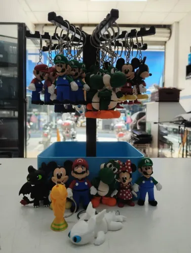 Chaveiro flexivel 3D (personagem)