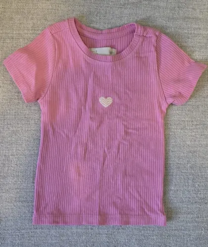 Camiseta infantil Poim rosa, tamanho 3