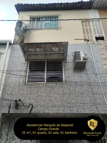 Alugo Apartamento Tipo KitNet em Campo Grande, 25 m², 1 quarto, Sala, WC, Cozinha