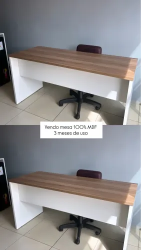 Mesa escritório 100% mdf