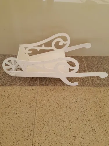 Carrinho de Mão Decorativo Grande - Provençal - MDF