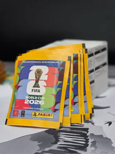 5x Pacote Figurinha Copa 2026 - Dourada MC - Original Panini