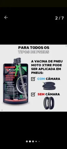 VACINA ANTE-FUROS DE PNEU DE MOTO NOVA COM CHAVE DE VÁLVULA 