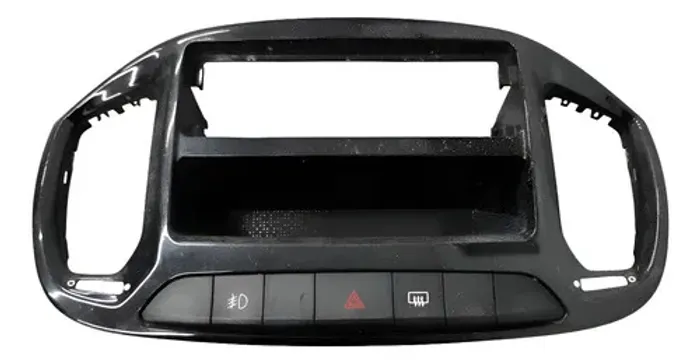 Moldura Central Rádio Fiat Uno Way 2015 A 2021 Preto